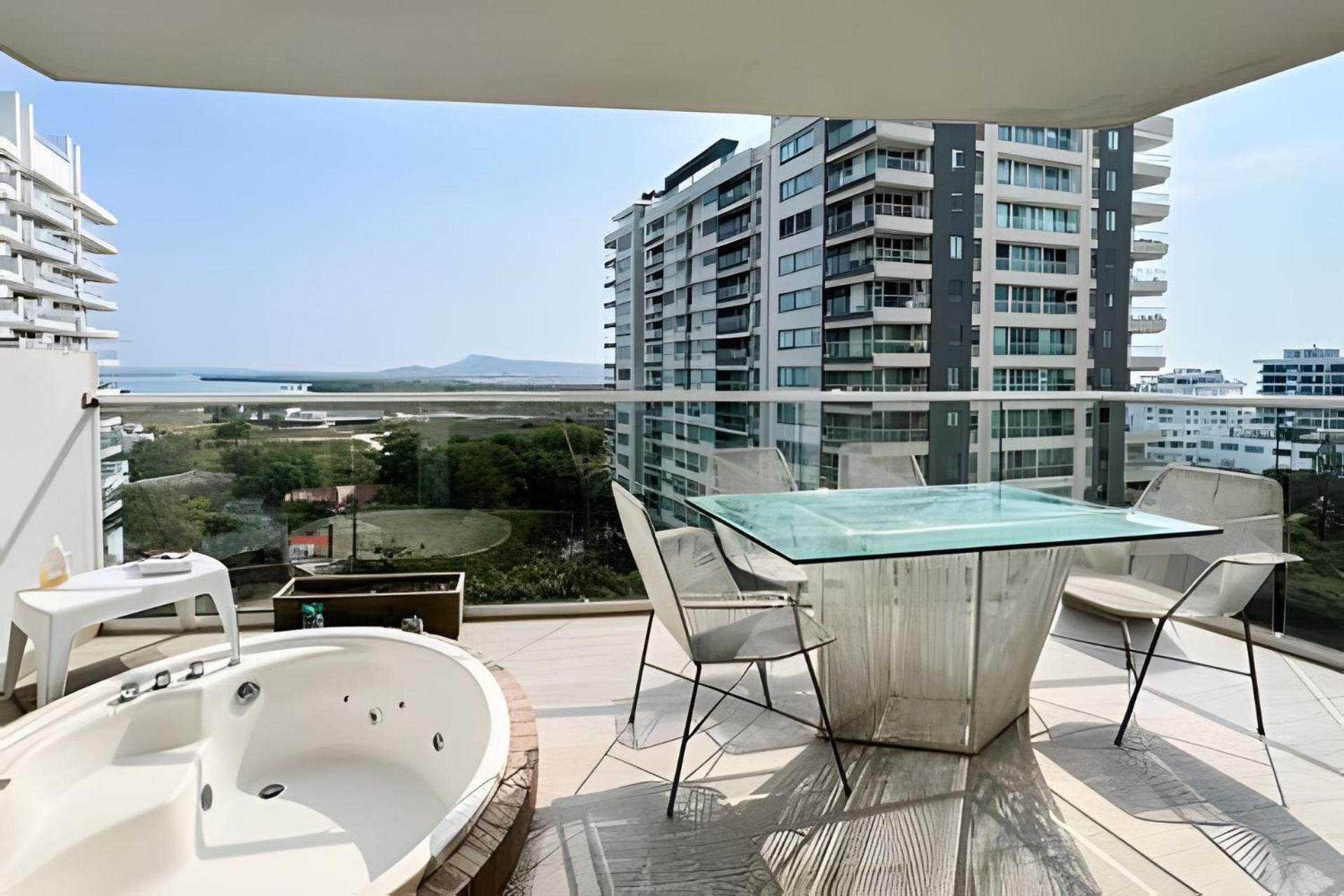 2 Dormitorios Jacuzzi Y Vista Mar. Frente A Playa Cartagena Buitenkant foto